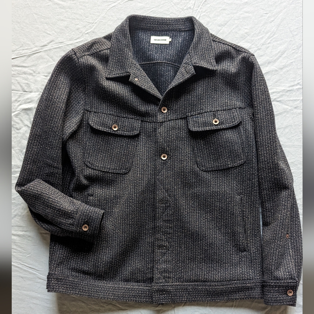Taylor Stitch Long Haul Jacket in Beach Cloth. Size 46